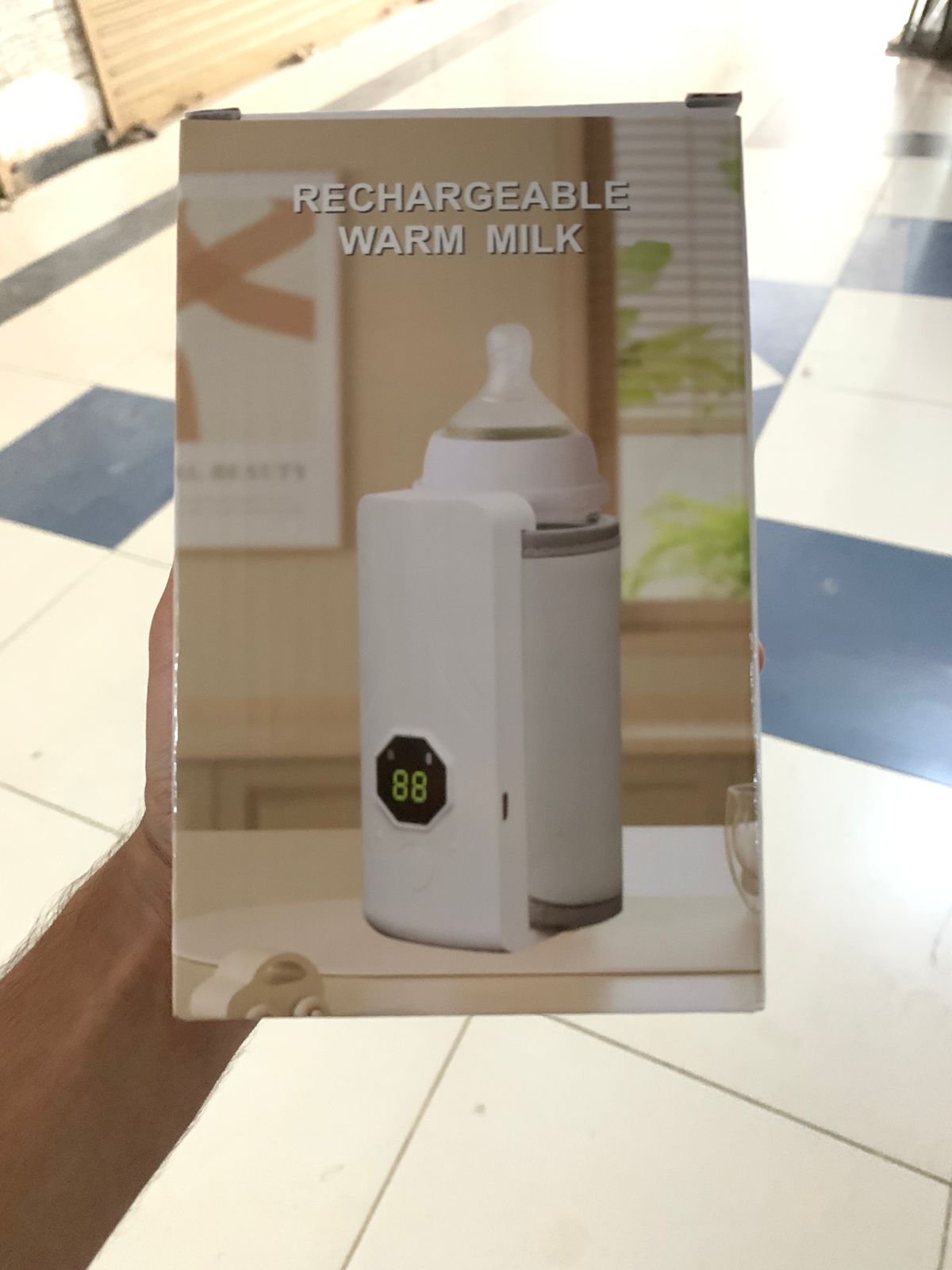 Portable Rechargeable Baby Bottle Warmer | Fast 1-Min Heating, USB Powered, 6 Temperature Levels – Mini & Travel-Friendly Milk Heater for Babies