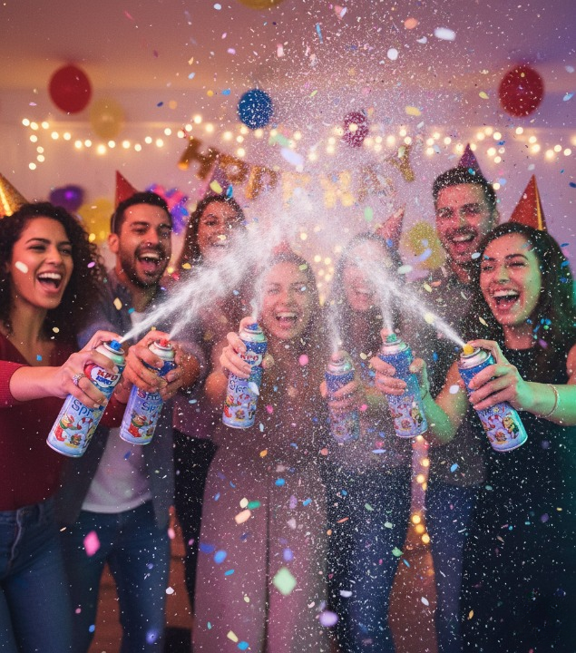 Pack of 2 Snow Spray for Party – 100ml Each, Fun Celebration Spray for Birthdays, Weddings, New Year and Events