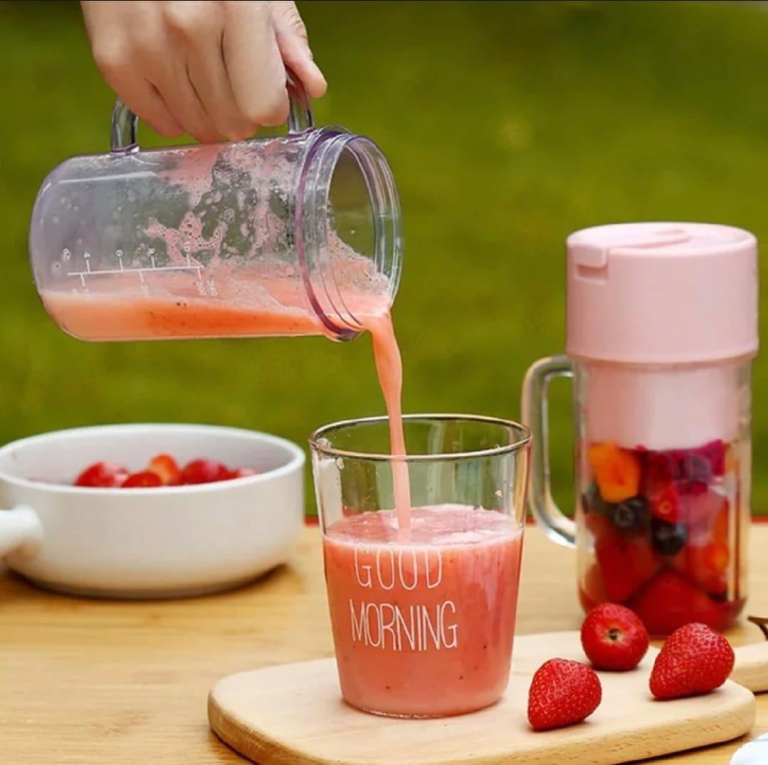 Professional Mini Juicer – Portable Blender & Smoothie Maker with Built-In Straw | Compact Fruit Extractor for Travel & Home Use